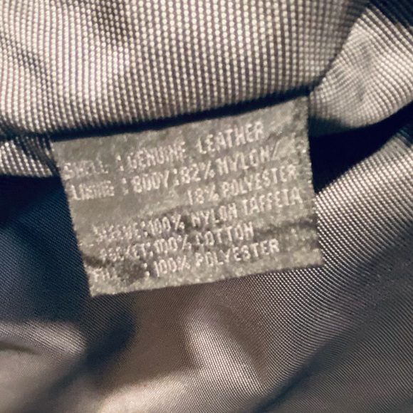 🌟3xHP🌟2010 Guess Black Pebbled Leather Zipper Jacket L - Picture 9 of 16